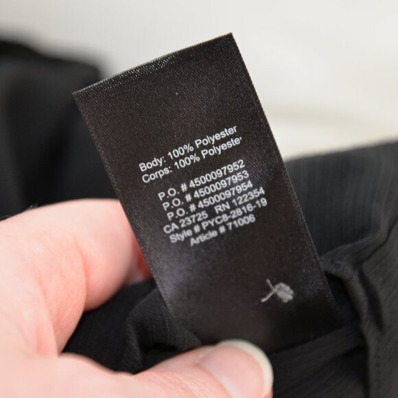 Aritzia Little Moon Black Semi Sheer Blouse Sz M - Picture 7 of 7